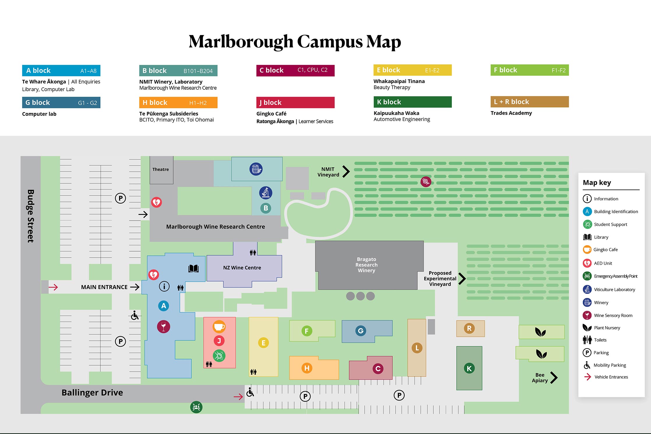 Marlborough Campus Map 2023