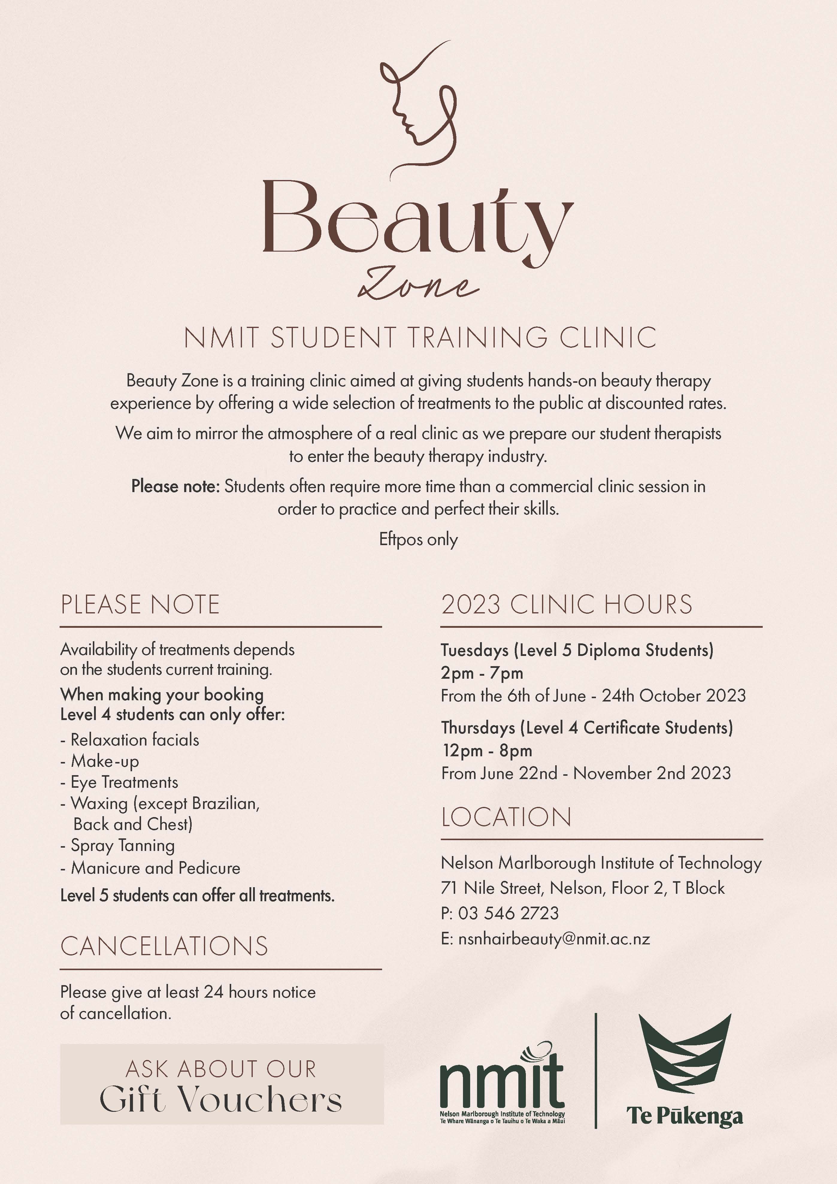 Beauty Zone A4 Brochure May23 Update V2 1 Page 1